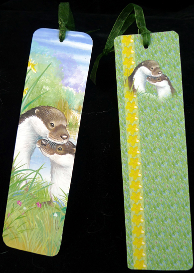 Water's Edge "otter Moments" Bookmark Sheet by Peggy Stogdill