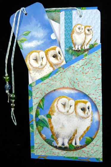 Water's Edge "night Owls" Bookmark Sheet by Peggy Stogdill