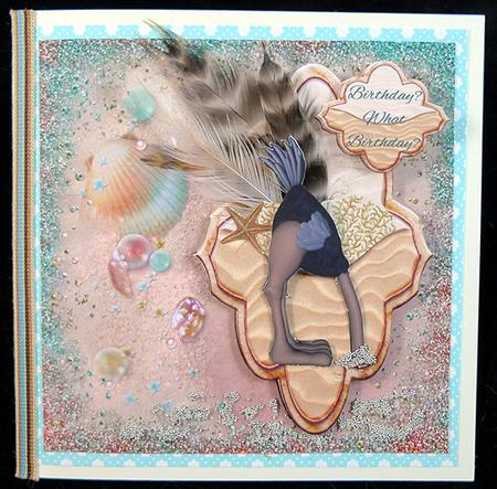 Birthday? What Birthday? Funny Head in the Sand Ostrich by Peggy Stogdill