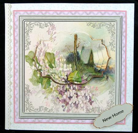 Country Home Card with Shaped Layers by Peggy Stogdill
