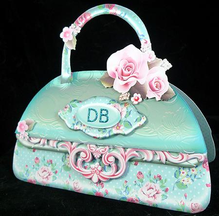 Soft Silky Floral Lady Bag by Peggy Stogdill