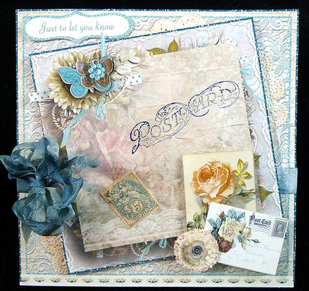 Card Topper with Insert Roses by Peggy Stogdill