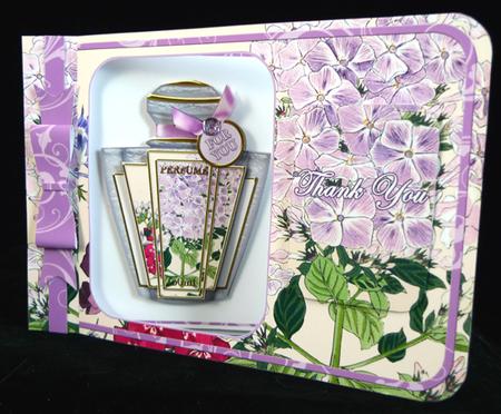 Lilac Hydrangea Perfume 7x5inch Aperture Card Mini Kit by Peggy Stogdill