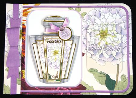 White Floral Matching Floral Perfume Mixed Sentiment Cards by Peggy Stogdill
