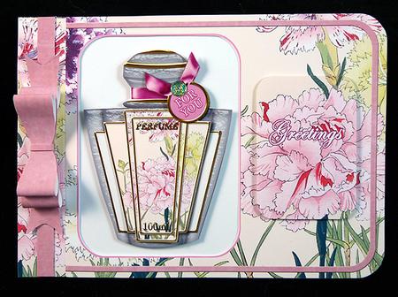 Carnations Matching Floral Perfume Mixed Sentiment Cards by Peggy Stogdill