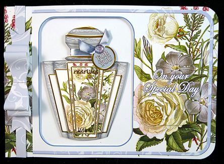 Floral Bouquet2 Perfume 7x5inch Aperture Card Mini Kit by Peggy Stogdill