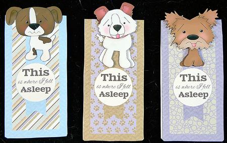 Cute Puppy Dog Magnetic Bookmarks by Peggy Stogdill