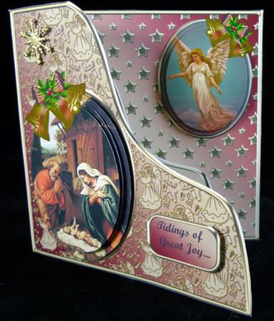 The First Christmas Double Pyramid Card Mini Kit by Peggy Stogdill