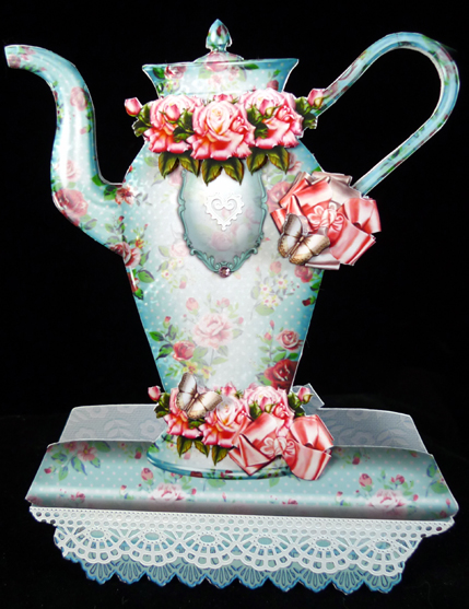 Blue Vintage Teapot by Peggy Stogdill
