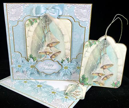 Snow Bells Special 8in Tag N' Envelope Kit by Peggy Stogdill