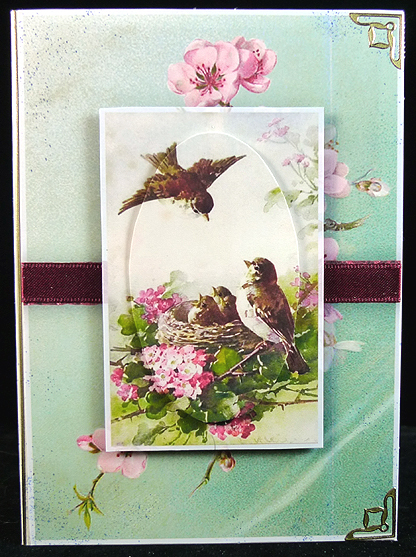 Birds and Flowers Quick Card by Peggy Stogdill