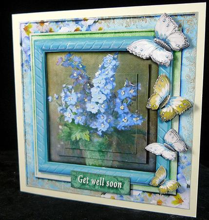 Instead of Real Flowers Cardtopper with Inlet 133 by Peggy Stogdill