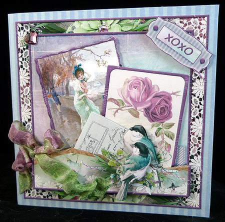 A Little Bird Cardtopper with Inlet 144 by Peggy Stogdill