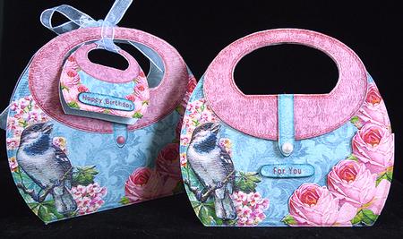 A Little Bird Handbag-card or -box 101 by Peggy Stogdill