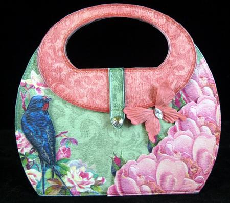 A Little Bird Handbag-card or -box 102 by Peggy Stogdill