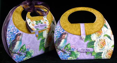A Little Bird Handbag-card or -box 103 by Peggy Stogdill