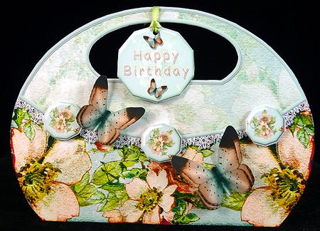 New Size Handbagcard Appleblossom 106 by Peggy Stogdill