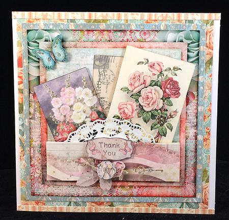 All About Roses Cardtopper with Inlet by Peggy Stogdill