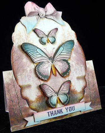 Over the Top Card Butterflies 197 by Peggy Stogdill