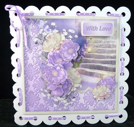 Spring Blossom Card Front by Peggy Stogdill