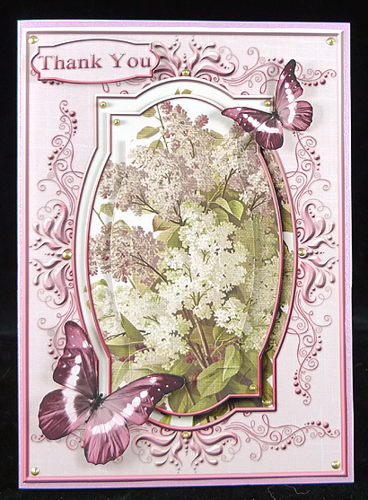 Cardtopper Soft Color Lilac 293 by Peggy Stogdill
