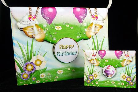 Big Pinchbox (bag) Happy and Vibrant Colors 107 by Peggy Stogdill