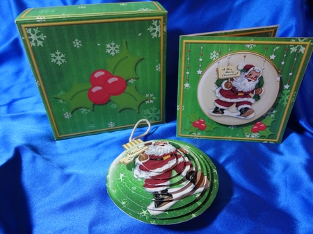 3D Santa Bauble,Card and Box Mini Kit 4 by Penni Currie