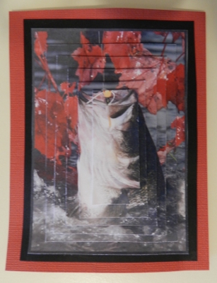 Bass Fishing in the Fall Pyramid by Penny Nantell
