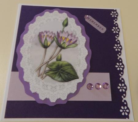 Purple Lotus Flower Toppers by Penny Nantell