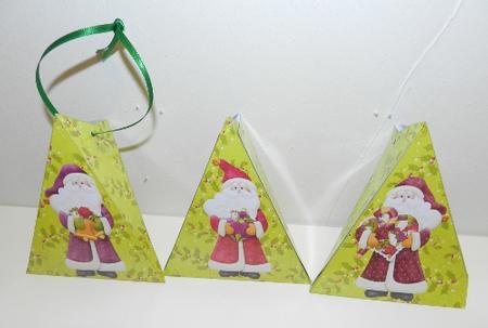 Rich Tapestry Triangular Gift Boxes Set 2 by Penny Nantell