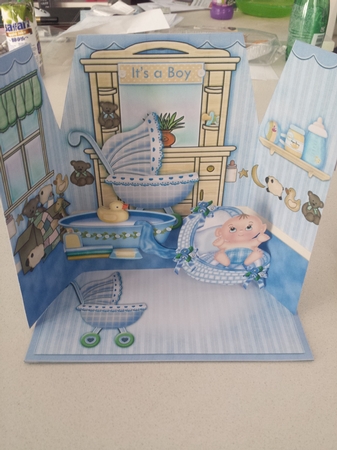 Gatefold Pop Up Doll House - Nursery Boy by Nicola Busuttil