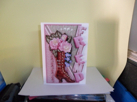 Vintage Roses in Boot Friend Over the Edge by Nicola Busuttil