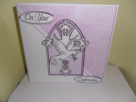 Christening/confirmation Quick Card with Decoupage by Nicola Busuttil