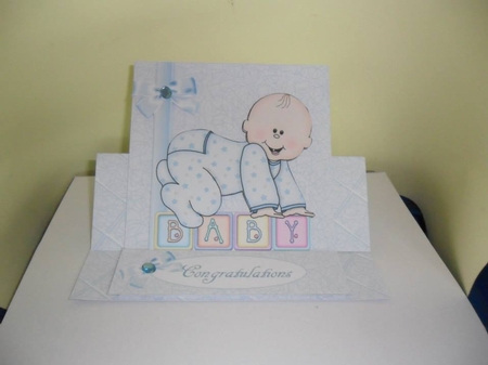 Baby Boy Blocks Easel by Nicola Busuttil