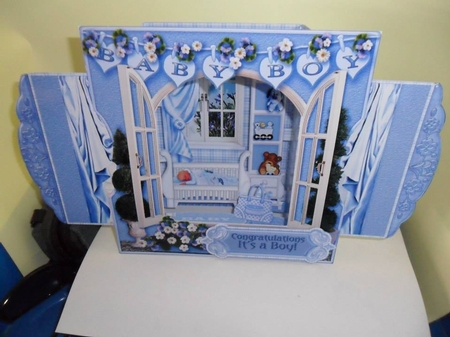 3D Room with a View - Sweet Dreams New Baby Boy by Nicola Busuttil