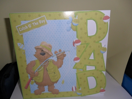 Fishing Bear Dad Card by Nicola Busuttil