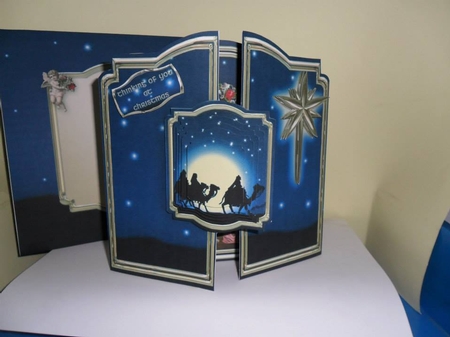 Holy Nativity Christmas Gatefold Card Kit by Nicola Busuttil