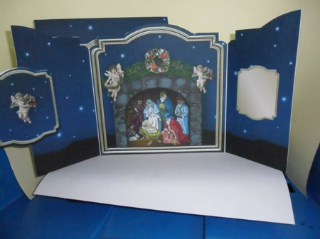 Holy Nativity Christmas Gatefold Card Kit by Nicola Busuttil