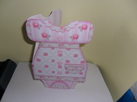 Baby Girl Dress Shaped Card Mini Kit by Nicola Busuttil