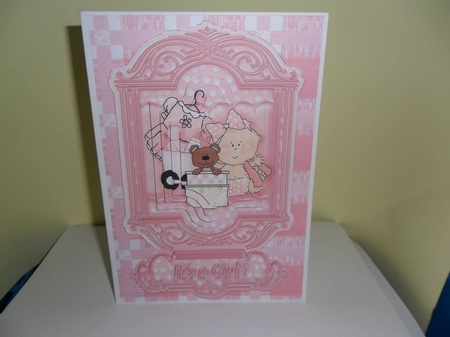 New Baby Girl Pyramage Topper by Nicola Busuttil