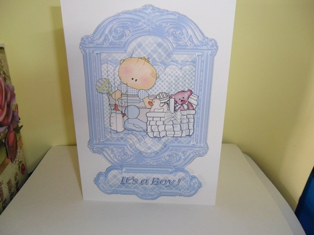 New Baby Boy Pyramage Topper by Nicola Busuttil
