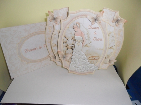 Wedding Bride Double Pop Out Card Kit & Decoupage by Nicola Busuttil