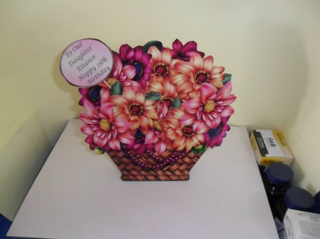 Dahlias Basket Card Mini Kit by Nicola Busuttil