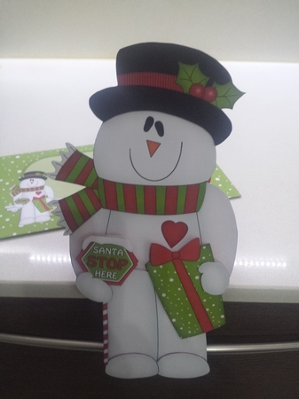 3D on the Shelf Card Kit - Santa Stop Here for Snowman Rio! by Nicola Busuttil