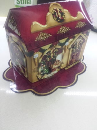 3D Paper Christmas House for Desk Table by Nicola Busuttil