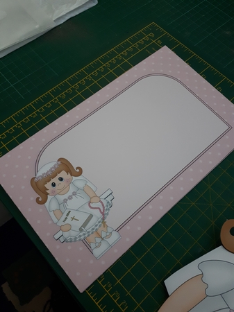 3D on the Shelf Card Kit - 1st Holy Communion Girl Anne by Nicola Busuttil