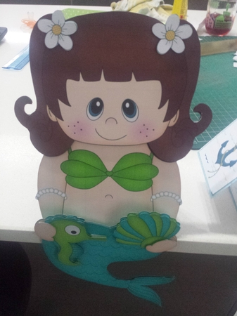 3D on the Shelf Card Kit - Little Mermaid Marina by Nicola Busuttil