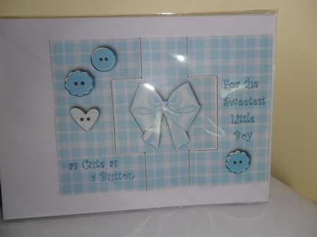 Cute as a Button - Baby Boy by Nicola Busuttil