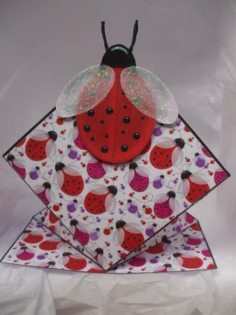 Lots of Ladybirds Pop Up Spring Card by Priscilla Sharp