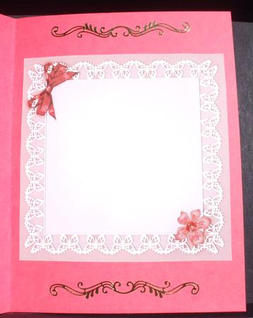 Pretty Viola Matching 8 x 8 Insert Panel and Greetings by Priscilla Sharp